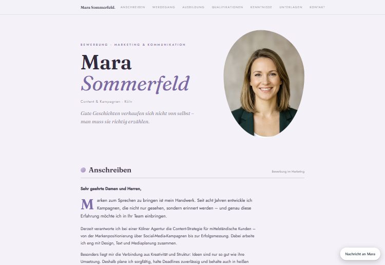 Lavande – Design-Vorschau